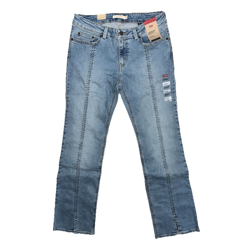 Levi’s Superlow Seamed Jeans Womens 29 Look at Me Denim Button Zip Closure